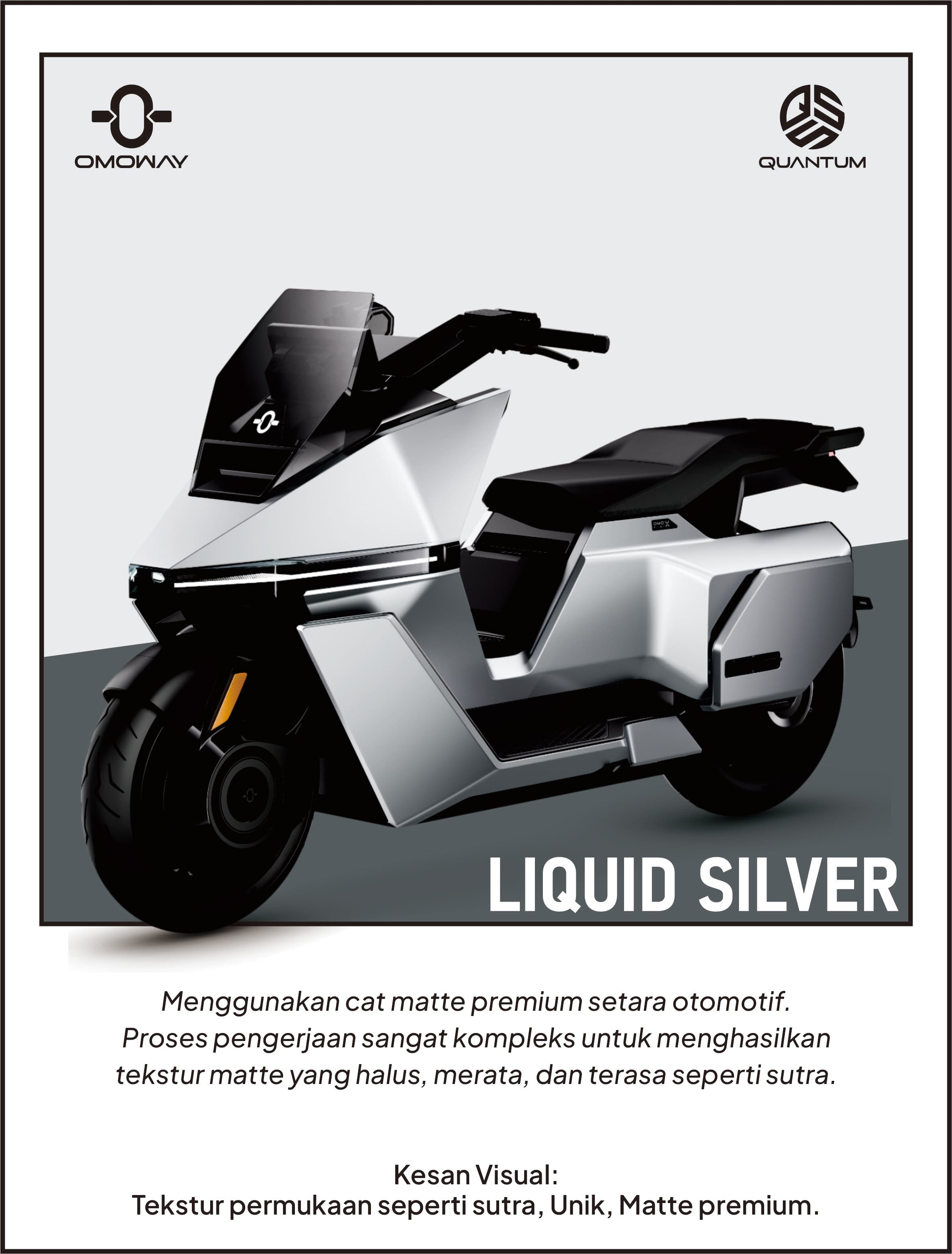 OMO X warna Liquid Silver