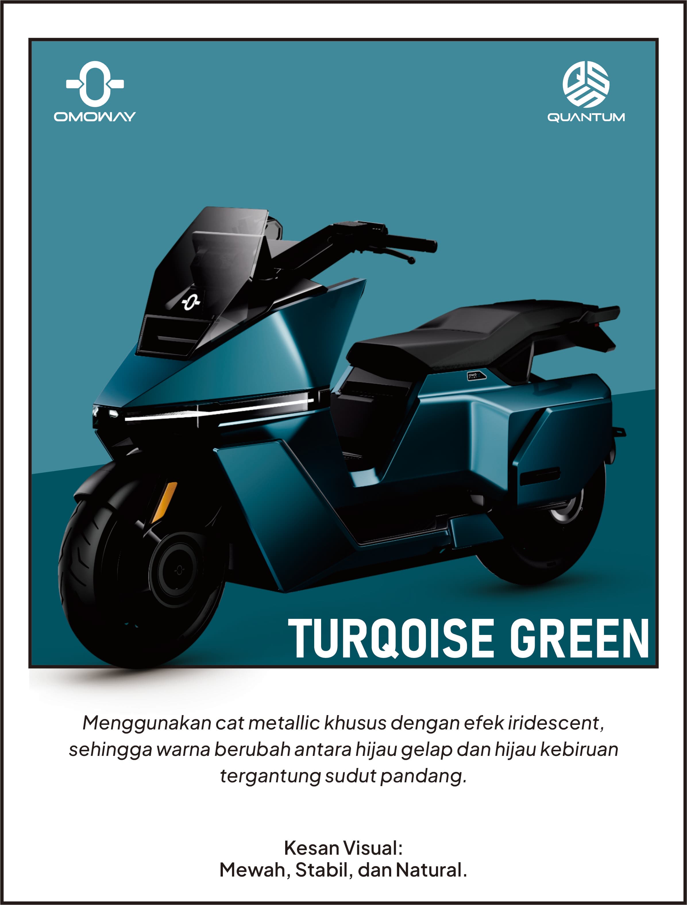 OMO X warna Turquoise Green